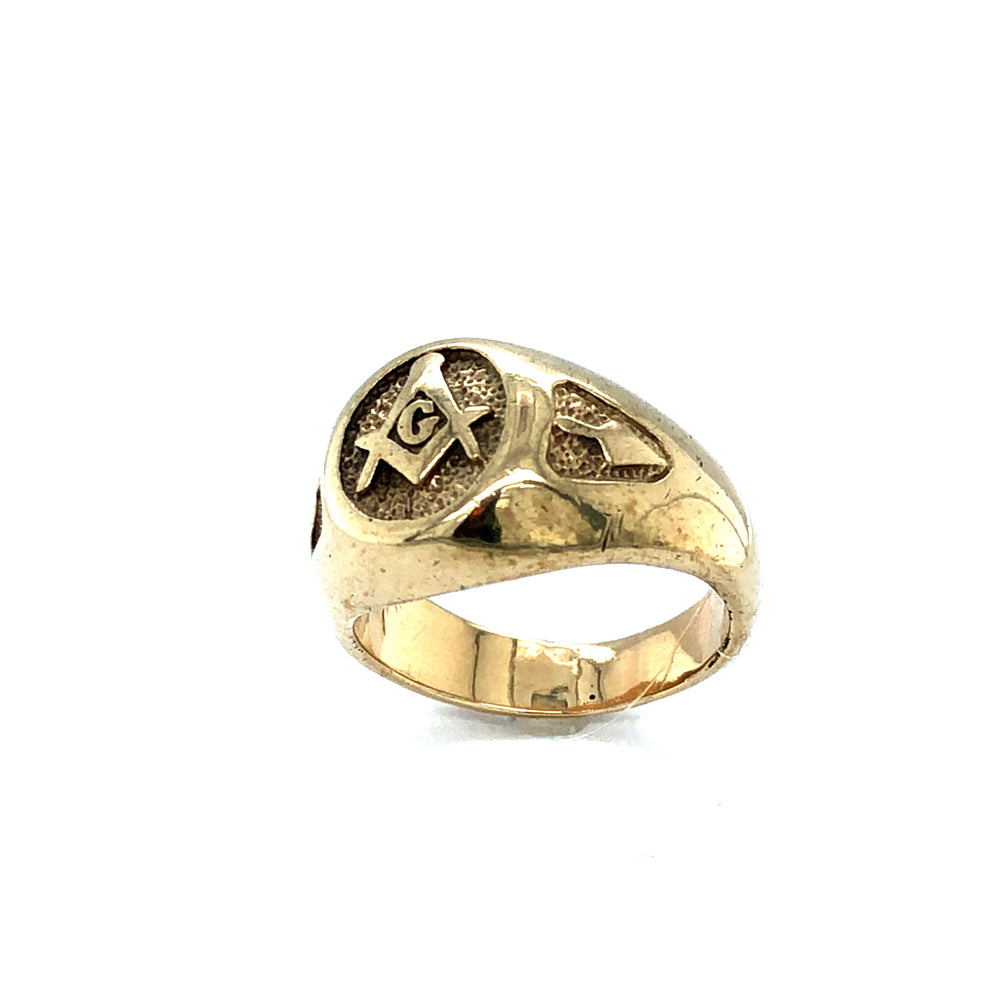 
                  
                    Men’s Yellow Gold Freemasons Ring
                  
                