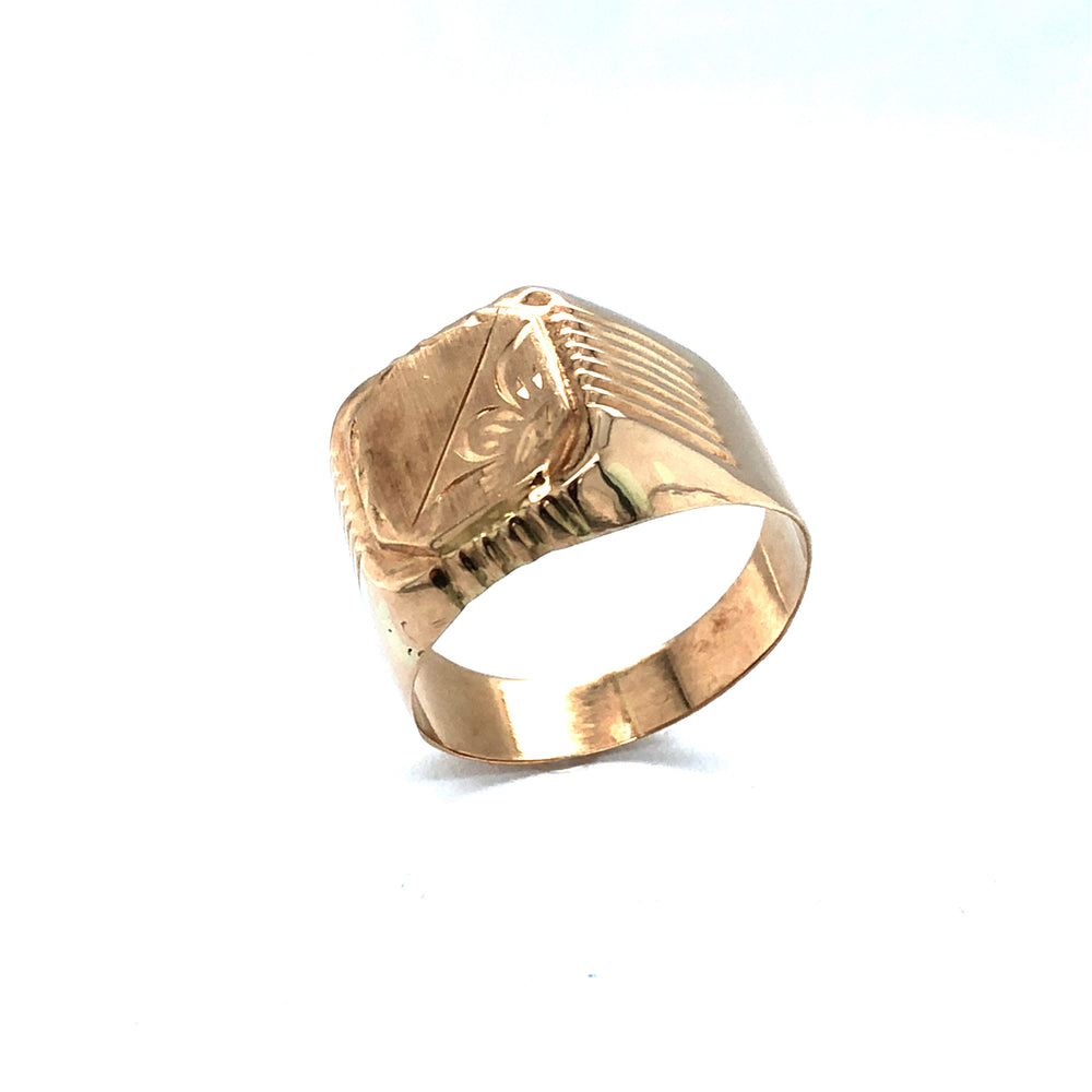 
                  
                    Men’s Yellow Gold Signet Ring
                  
                