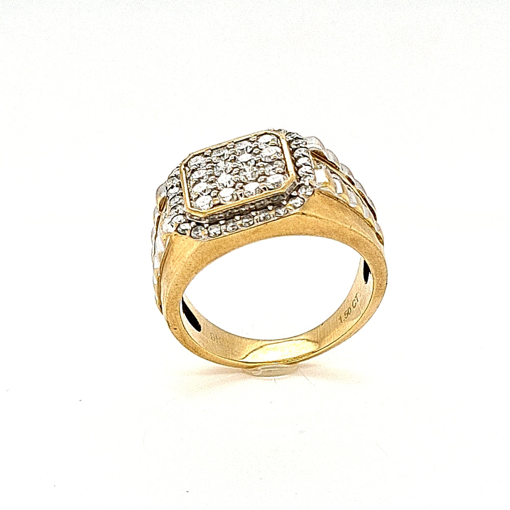 Men’s Yellow Gold Diamond Ring