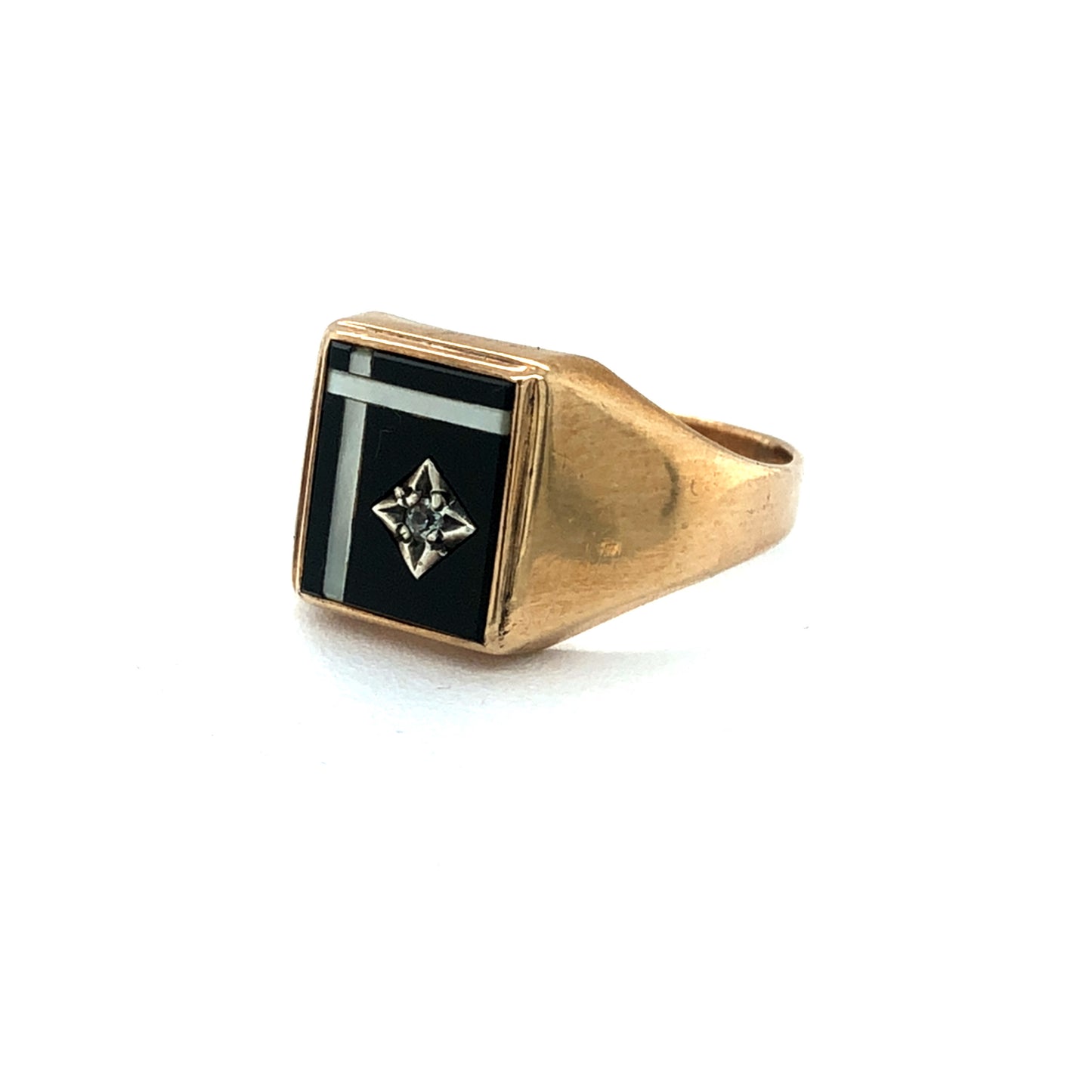 
                  
                    Men’s Yellow Gold Onyx Ring
                  
                