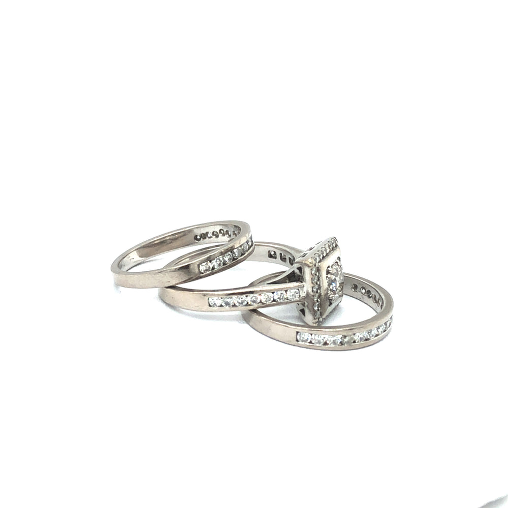 
                  
                    Ladies White Gold Bridal Set
                  
                