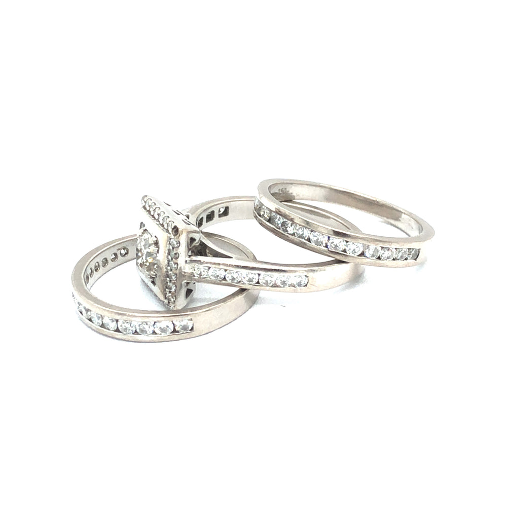 
                  
                    Ladies White Gold Bridal Set
                  
                