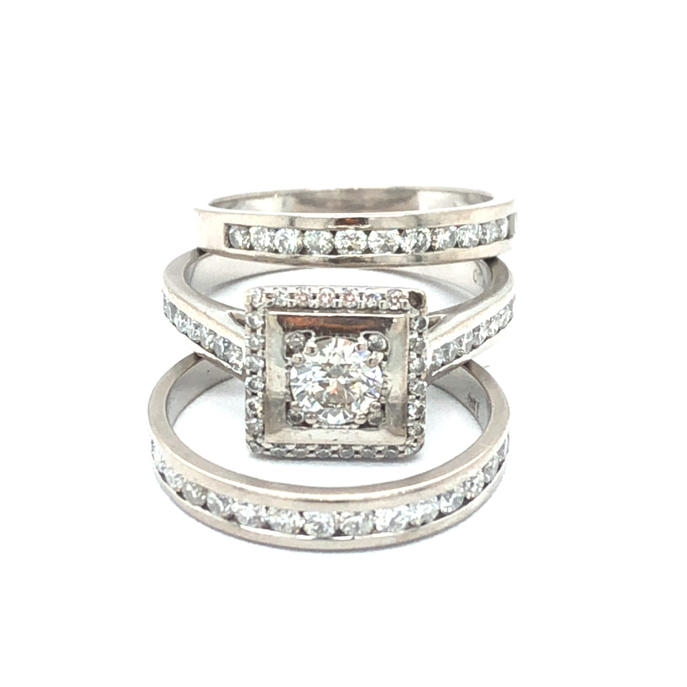 
                  
                    Ladies White Gold Bridal Set
                  
                