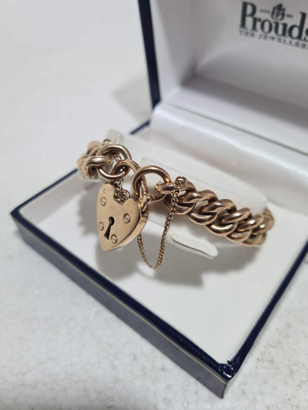 Ladies 9ct Rose Gold Bracelet & Locket